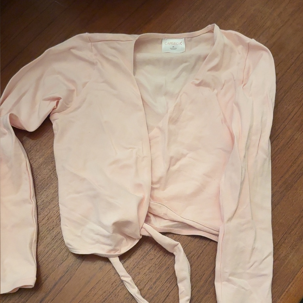 Capezio Soft Pink Ballet Wrap Top